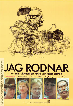 Jag rodnar 1981 poster Larry Hagman Bibi Andersson Gunnar Hellström Vilgot Sjöman