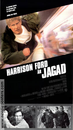 Jagad 1993 poster Harrison Ford Tommy Lee Jones Sela Ward Andrew Davis