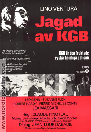 Jagad av KGB 1974 poster Lino Ventura Lea Massari