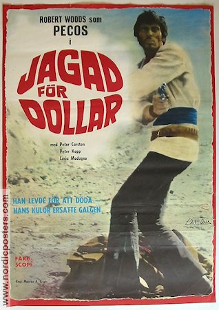 Jagad för dollar 1967 poster Robert Woods