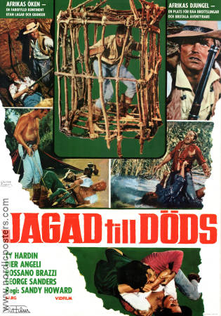 Jagad till döds 1968 poster Ty Hardin Pier Angeli Rossano Brazzi Giovanni Scolaro Hitta mer: Africa