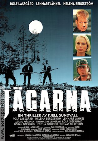 Jägarna 1996 poster Rolf Lassgård Helena Bergström Thomas Hedengran Lennart Jähkel Göran Forsmark Kjell Sundvall