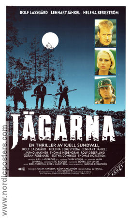 Jägarna 1996 poster Rolf Lassgård Helena Bergström Thomas Hedengran Lennart Jähkel Göran Forsmark Kjell Sundvall