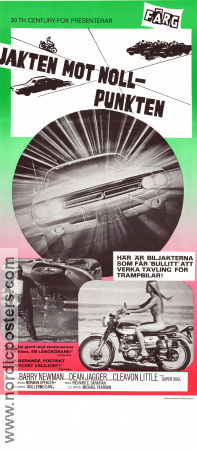 Jakten mot nollpunkten 1971 poster Barry Newman Cleavon Little Charlotte Rampling Dean Jagger Richard C Sarafian Bilar och racing Motorcyklar Kultfilmer