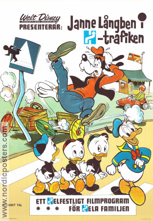 Janne Långben i H-trafiken 1967 poster Långben Goofy Kalle Anka Affischkonstnär: Einar Lagerwall