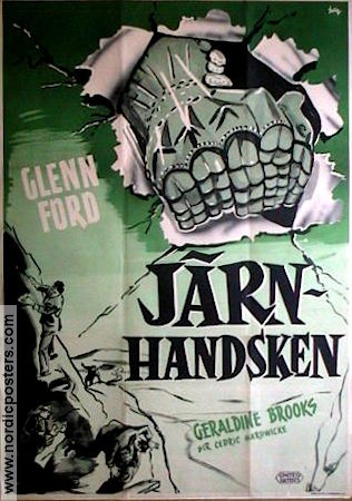 Järnhandsken 1952 poster Glenn Ford