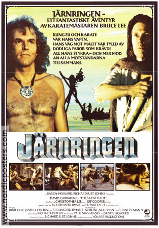 Järnringen 1978 poster David Carradine Christopher Lee Jeff Cooper Richard Moore Kampsport