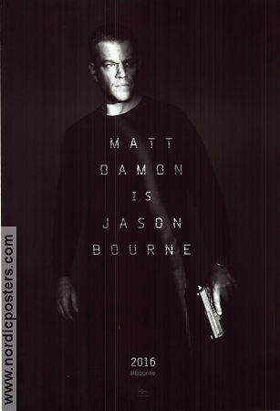Jason Bourne 2016 poster Matt Damon Tommy Lee Jones Alicia Vikander Paul Greengrass