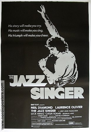 The Jazz Singer 1981 poster Neil Diamond Jazz