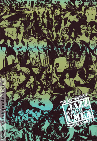 Jazzfestival Umeå 1977 affisch Jazz Hitta mer: Concert poster