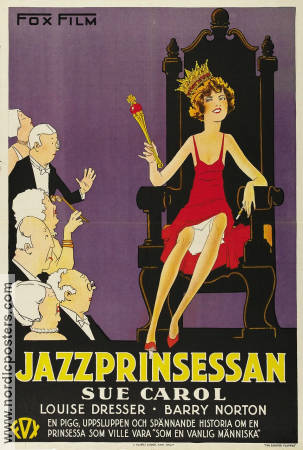 Jazzprinsessan 1929 poster Sue Carol Louise Dresser James Tinling