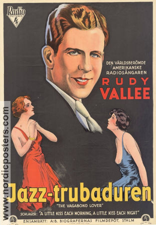 Jazz-trubaduren 1929 poster Rudy Vallee Sally Blane Marshall Neilan