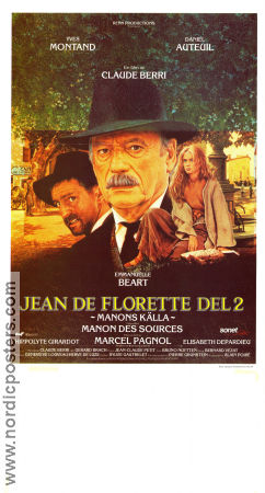 Jean de Florette 2 1986 poster Emmanuelle Béart Yves Montand Daniel Auteuil Claude Berri