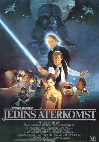 Jedins återkomst 1983 poster Mark Hamill Harrison Ford Carrie Fisher George Lucas Affischkonstnär: Kazuhiko Sano Hitta mer: Star Wars