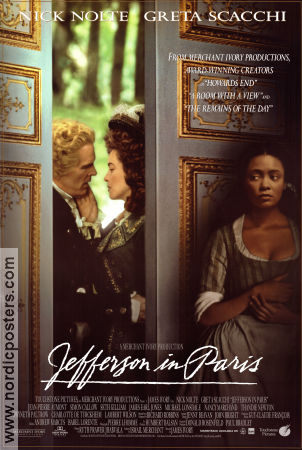 Jefferson in Paris 1995 poster Nick Nolte Greta Scacchi Gwyneth Paltrow James Ivory