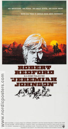 Jeremiah Johnson 1972 poster Robert Redford Will Geer Delle Bolton Sydney Pollack Hitta mer: Large poster