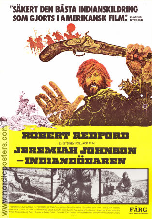 Jeremiah Johnson Indiandödaren 1972 poster Robert Redford Will Geer Delle Bolton Sydney Pollack