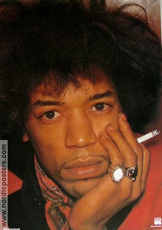 Jimi Hendrix 1981 poster Jimi Hendrix Rökning