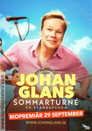 Johan Glans sommarturné 2023 poster Johan Glans