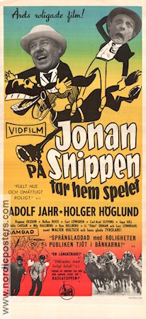 Johan på Snippen tar hem spelet 1957 poster Adolf Jahr Holger Höglund Lars Lönndahl Dagmar Olsson Bengt Järrel