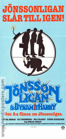 Jönssonligan och Dynamit-Harry 1982 poster Gösta Ekman Nils Brandt Ulf Brunnberg Björn Gustafson Mikael Ekman Hitta mer: Jönssonligan