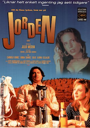 Jorden 1996 poster Carmelo Gomez Emma Suarez Karra Elejalde Julio Medem Spanien