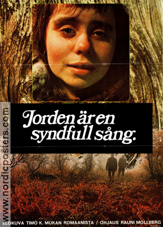 Jorden är en syndfull sång 1973 poster Maritta Viitamäki Pauli Jauhojärvi Rauni Mollberg Finland Affischen från: Finland