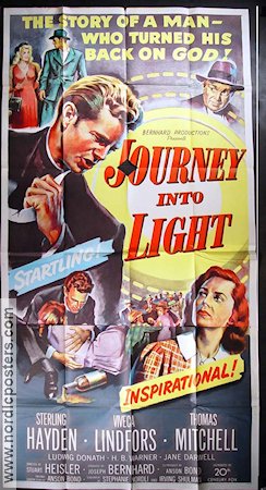 Journey Into Light 1951 poster Sterling Hayden Viveca Lindfors