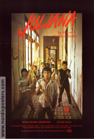 Juliana 1989 poster Edwin Alarcon José Ballumbrosio Edward Centeno Fernando Espinoza Barn Spanien