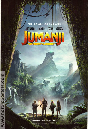 Jumanji: Welcome to the Jungle 2017 poster Dwayne Johnson Kevin Hart Jack Black Jake Kasdan