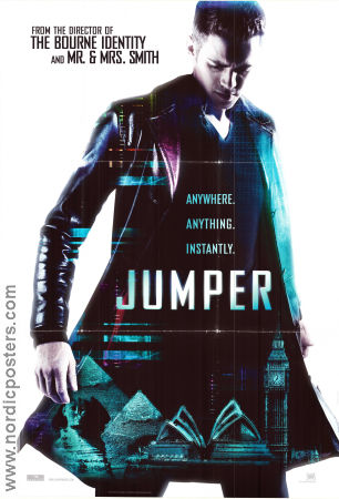 Jumper 2008 poster Hayden Christensen Samuel L Jackson Jamie Bell Doug Liman