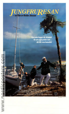 Jungfruresan 1988 poster Peter Andersson Philip Zandén Nils Moritz Reidar Jönsson Skepp och båtar Resor