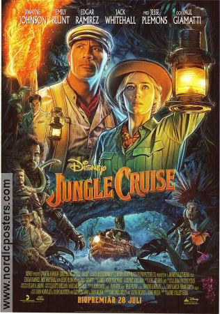 Jungle Cruise 2021 poster Dwayne Johnson Emily Blunt Edgar Ramrez Jaume Collet-Serra