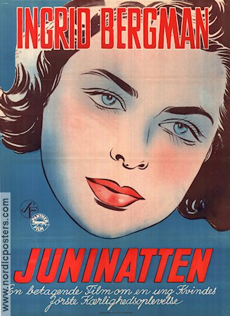 Juninatten 1940 poster Ingrid Bergman