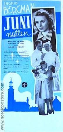 Juninatten 1940 poster Ingrid Bergman