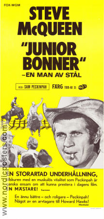 Junior Bonner 1972 poster Steve McQueen Robert Preston Ida Lupino Sam Peckinpah