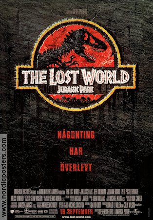 Jurassic Park The Lost World 1996 poster Jeff Goldblum Julianne Moore Steven Spielberg Hitta mer: Jurassic Park Dinosaurier och drakar