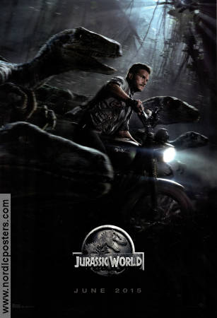Jurassic World 2015 poster Chris Pratt Bryce Dallas Howard Hitta mer: Jurassic Park Dinosaurier och drakar