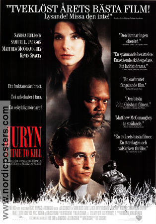 Juryn 1996 poster Sandra Bullock Samuel L Jackson Matthew McConaughey Joel Schumacher
