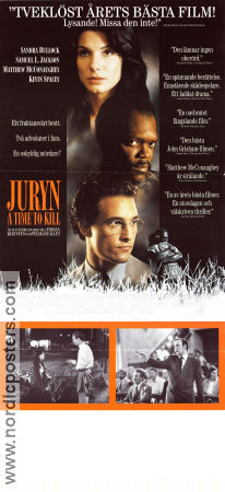 Juryn 1996 poster Sandra Bullock Samuel L Jackson Matthew McConaughey Joel Schumacher