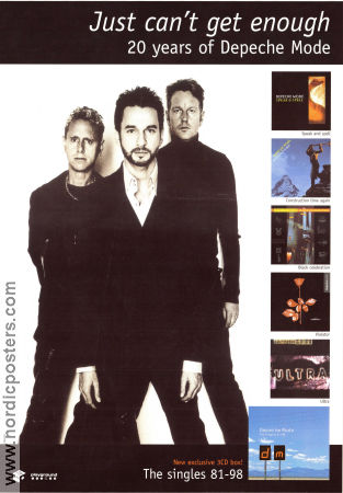 Just Can´t Get Enough CD 1998 affisch Depeche Mode Politik