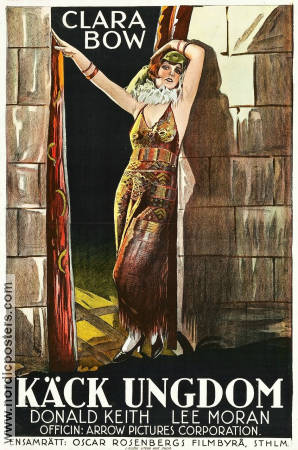 Käck ungdom 1925 poster Clara Bow Donald Keith Dallas M Fitzgerald