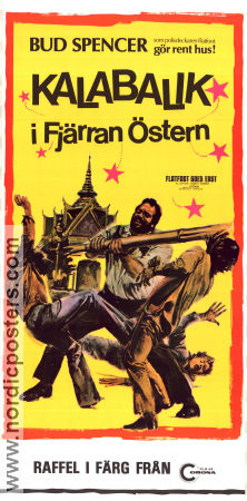 Kalabalik i fjärran östern 1975 poster Bud Spencer Steno Asien