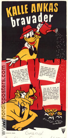 Kalle Ankas bravader 1950 poster Kalle Anka Donald Duck