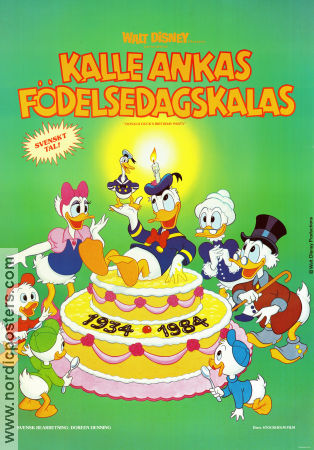 Kalle Ankas födelsedagskalas 1984 poster Kalle Anka