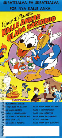 Kalle Ankas glada gästabud 1971 poster Kalle Anka Donald Duck Piff och Puff