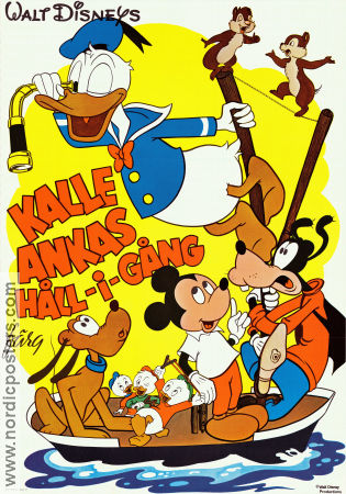 Kalle Ankas håll-i-gång 1975 poster Kalle Anka Skepp och båtar