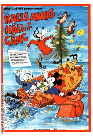 Kalle Ankas håll-i-gång 1982 poster Kalle Anka Donald Duck Skepp och båtar