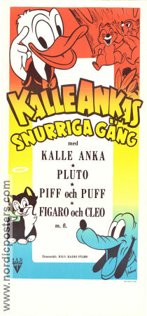 Kalle Ankas snurriga gäng 1956 poster Donald Duck Disney