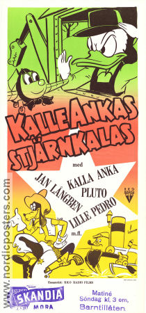 Kalle Ankas stjärnkalas 1949 poster Kalle Anka Donald Duck Little Toot Saludos Amigos Pedro
